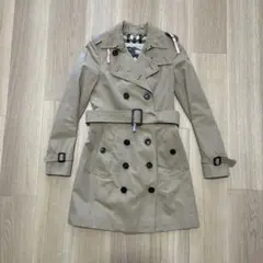 バーバリー トレンチコート サンドリンガム ノバチェック 34 クリーニング済