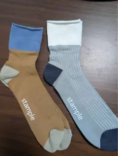 レディース 靴下 2足セット／ナチュラルカラー／新品・未使用