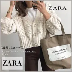 デイリーなニットカーデでさりげなく♡【zara】インスタグラマー着用カーディガン