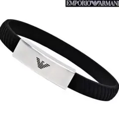 EMPORIO ARMANI メンズ ブレスレット ブラックのサムネイル