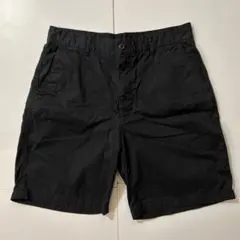 ユニクロ　チノショーツ　リラックスフィット　ブラック　M