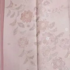 汕頭蘇州刺繍 花模様訪問着 袷 正絹　ピンク　入学式　付け下げのサムネイル