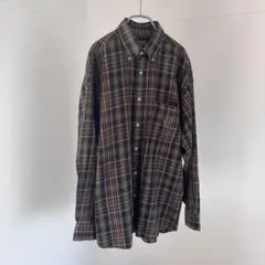 90s CHAPS RALPH LAUREN エンブレム刺繍 チェックシャツ