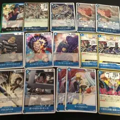 ワンピースカードゲーム 青緑ルフィ インペルダウンの囚人 デッキ