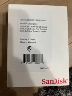 【新品】SanDisk 外付 SSD エクストリームプロ 4TB
