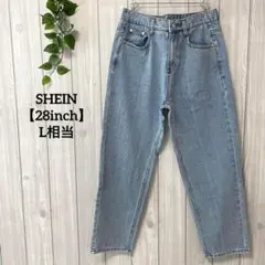 a1100＊SHEIN ストレートデニム　ブルー【28inch】カジュアル