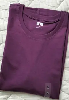 最終値下げ新品！UNIQLO M パープルスーピマコットン 半袖Tシャツ
