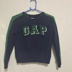 GAP KIDS トレーナー S ネイビー/グリーン