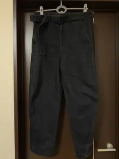 LEMAIRE TWISTED BELTED PANTS BLACK 46 Mのサムネイル