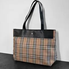 BURBERRY LONDON ノバチェック　トートバッグ　ベージュ