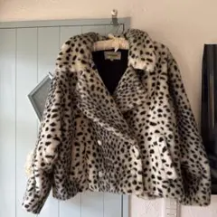 renoma フェイクファー　豹柄　ジャケット　コート　レノマ