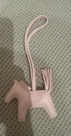 HERMES エルメス ロデオ PM バッグチャーム ピンク ローズ系