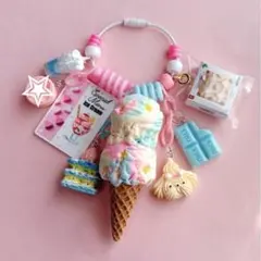 じゃらじゃらキーホルダー マーブルチョコアイス クッキー 361 - メルカリ