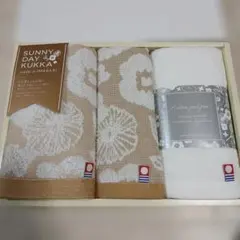 サニーデイクッカ　今治タオル　フェイスタオル2P&ハンドタオル