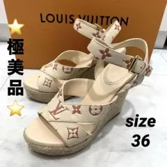 Louis Vuitton マヤサンダル ベージュ ルイヴィトン Louis Vuitton マヤサンダル ベージュ ルイヴィトン - メルカリ