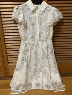 LEST ROSE レストローズ 花柄襟付きワンピース