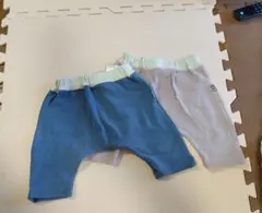 デビロック　コットンパンツ 青色 薄紫色