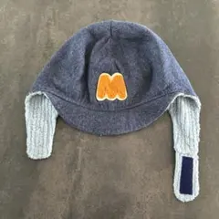 ボアキャップ　デニム