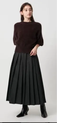 ユナイテッドアローズタフタプリーツラメスカート