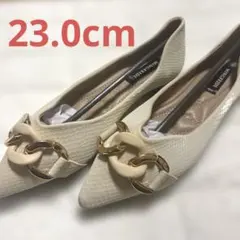 走れるパンプス❣️歩きやすい　シンプル 疲れにくい　ローヒール　23cm