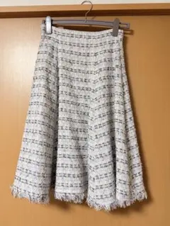 31 Sons de mode ツイード スカート ホワイト系