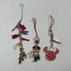 ミニー ストラップ 3個セット