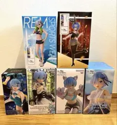 Re:ゼロから始める異世界生活 フィギュア 6点セット - メルカリ