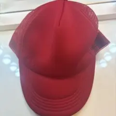 赤 メッシュキャップ スナップバック