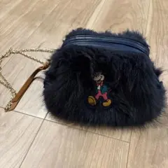 ACCOMMODE ミッキーマウス ファーポーチ チェーンバッグ