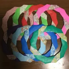 ハンドメイド　折り紙　大リース　084