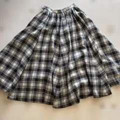 Christian Dior フレアスカート チェック柄 Mサイズのサムネイル