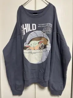 STAR WARS ヨーダ イラスト スウェット XXL