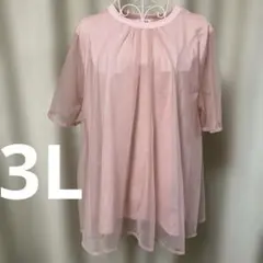 3L★ベルーナ★シースルー半袖シャツのサムネイル