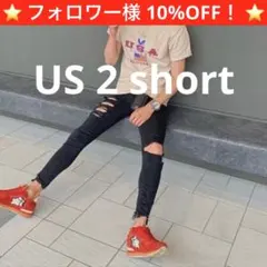 大人気希少モデル！アメリカンイーグル ブラックダメージジェギング スキニーデニム