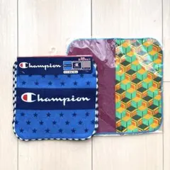 タオルハンカチ ブルー 3枚 セット チャンピオン Champion 入学準備