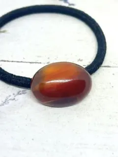 2286. 天然石　ストライプアゲート　ヘアゴム