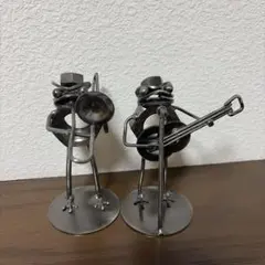 金属製 カエル 楽器演奏 フィギュア 7体セット - メルカリ