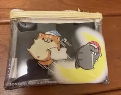 ボンレス犬とボンレス猫のビニールミニポーチ
