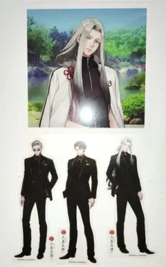 刀剣乱舞 大本丸博 クリアステッカー シール ましコレ 山鳥毛 日光 姫鶴