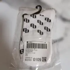GYDA ソックス　ロゴ　オフホワイト