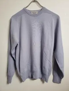 カシミヤ100% 中厚手 クルーネック ニット