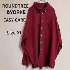 【ROUNDTREE&YORKE】EASY CARE ボタンダウンシャツ　XL