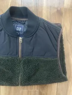 GAP フリースベスト XS カーキ　グリーン　オリーブ　古着