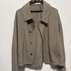 ベージュ ウール混合 ジャンパー