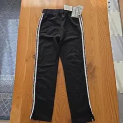 カラフルストライプ 黒ロングパンツ