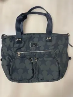 ダークグレー 星柄 バッグ