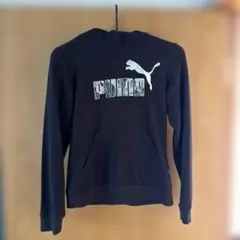 PUMA プーマ パーカー ブラック ボタニカルロゴ