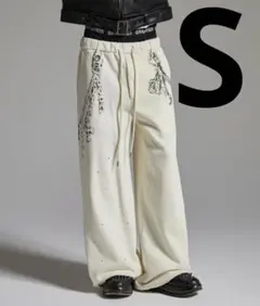 GRANCY ラインストーンデザインレイヤードスウェットパンツ S - メルカリ