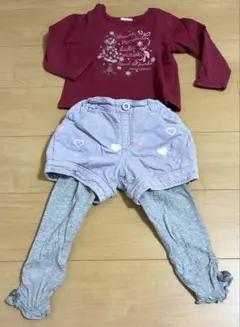 女の子服　メゾピアノ3点セット　サイズ110cm