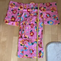 MIKI HOUSE 浴衣 ピンク 花柄 100cmのサムネイル